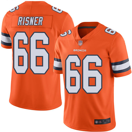 Men Denver Broncos #66 Dalton Risner Limited Orange Rush Vapor Untouchable Football NFL Jersey->denver broncos->NFL Jersey
